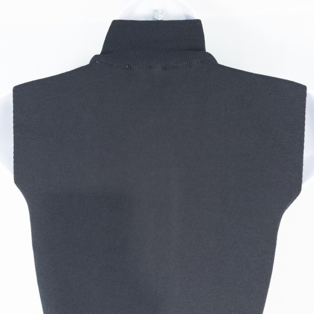 House of Harlow 1960 Sleeveless Mock Neck Knit Midi Dress XS Black Minimalist - Picture 10 of 14